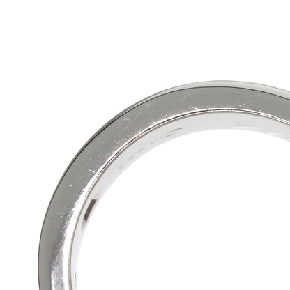 CARTIER love ring half diamond # 50 Ring K18 White Gold Ladies [Used]