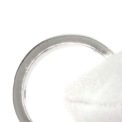 CARTIER love ring half diamond # 49 Ring K18 White Gold Ladies [Used]