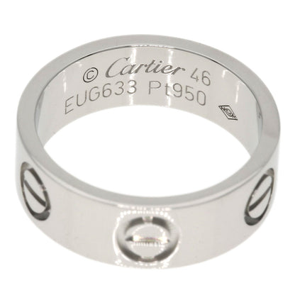 CARTIER   Ring love ring #46 Platinum PT950 Ladies