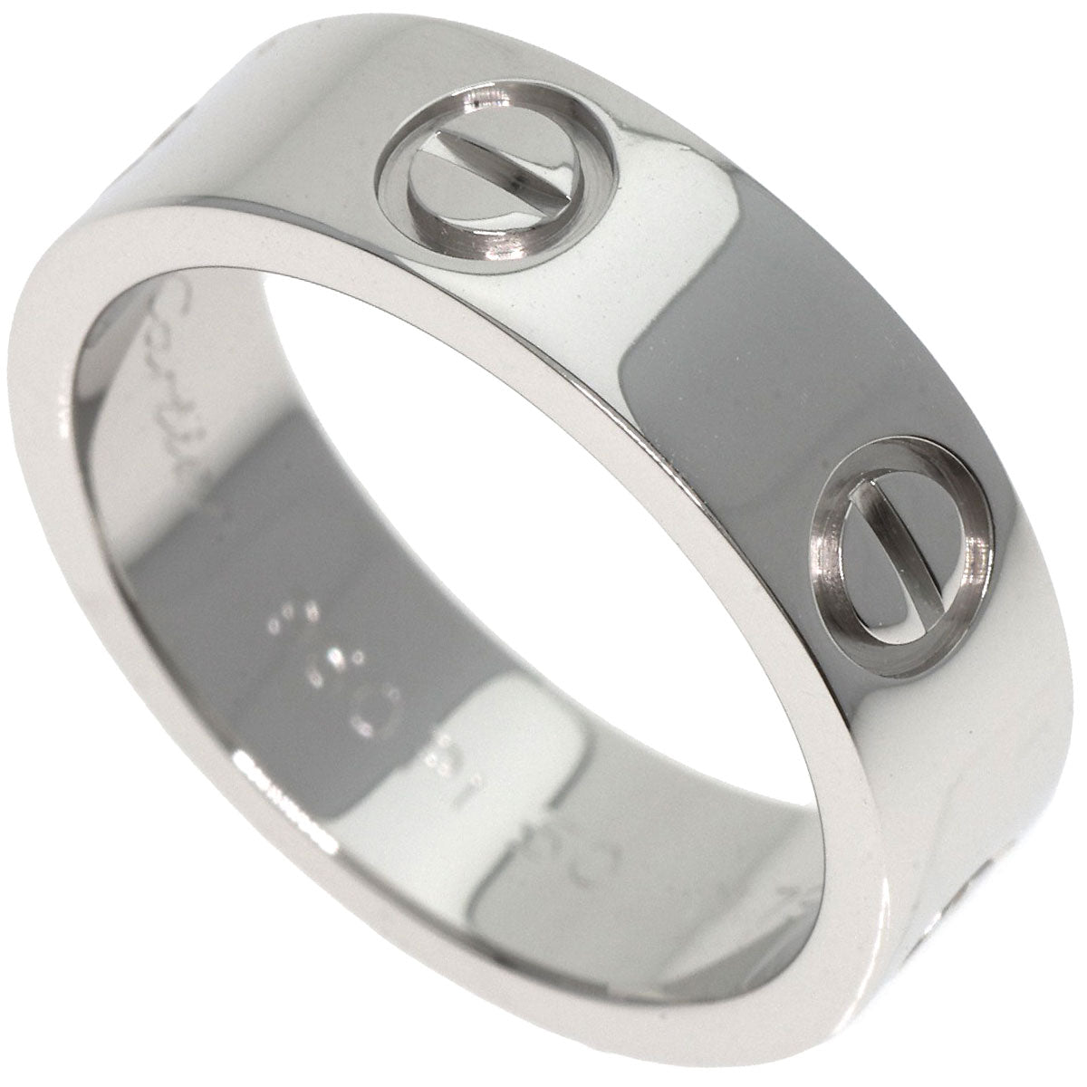 CARTIER   Ring love ring #50 Platinum PT950 Ladies