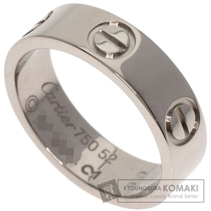 CARTIER   love ring #52 Ring  K18 White Gold Ladies [Used]