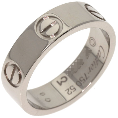 CARTIER   love ring #52 Ring  K18 White Gold Ladies [Used]