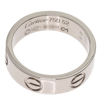 CARTIER   love ring #52 Ring  K18 White Gold Ladies [Used]