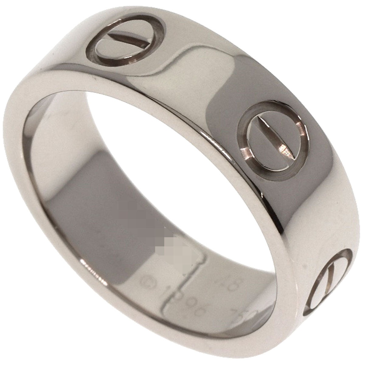 CARTIER   love ring #48 Ring  K18 White Gold Ladies [Used]