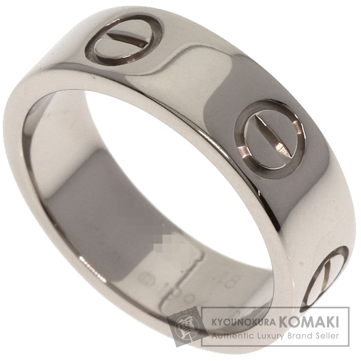 CARTIER   love ring #48 Ring  K18 White Gold Ladies [Used]