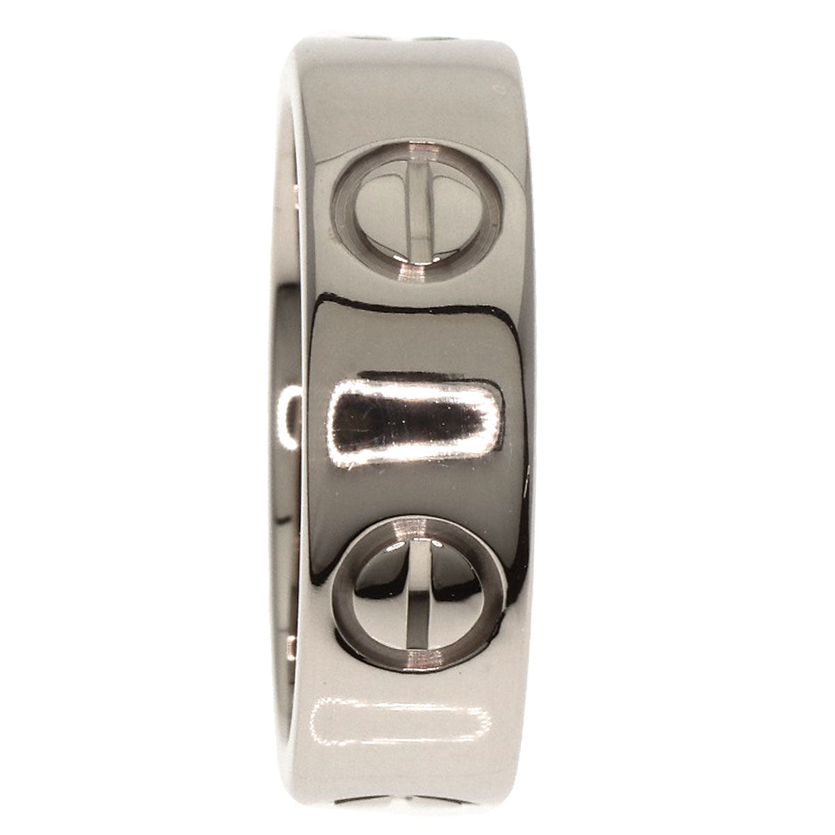 CARTIER   love ring #48 Ring  K18 White Gold Ladies [Used]