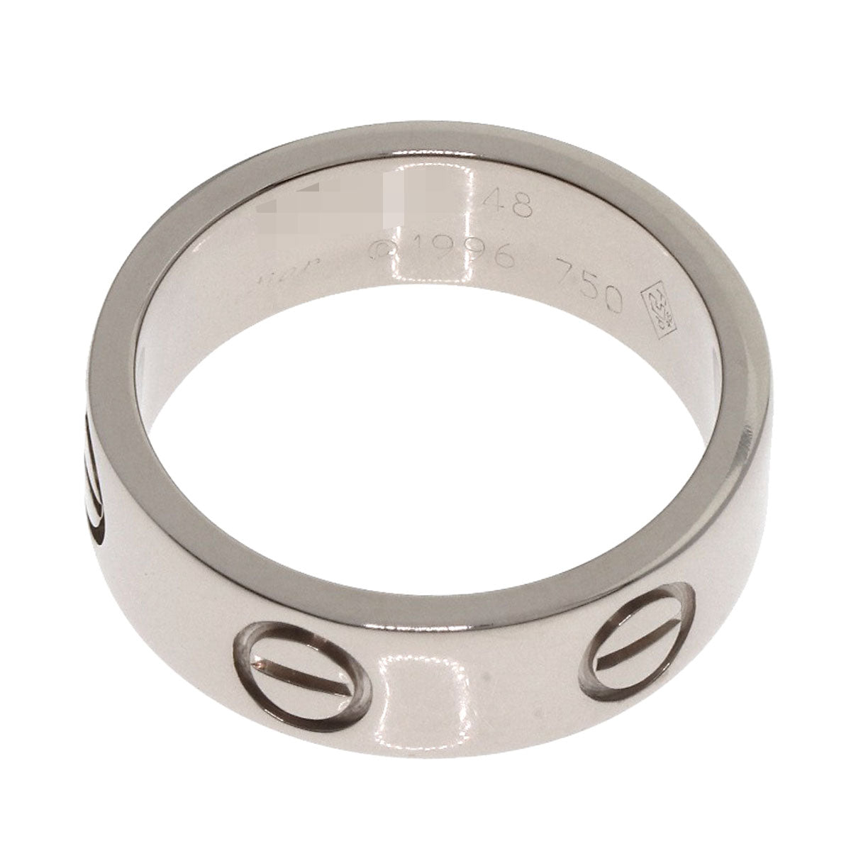 CARTIER   love ring #48 Ring  K18 White Gold Ladies [Used]