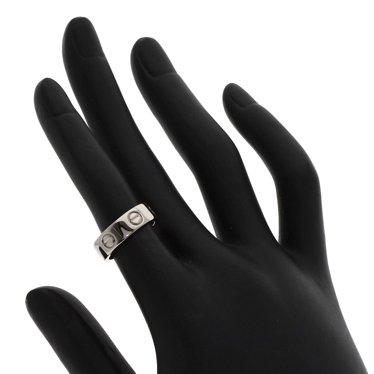 CARTIER   love ring #48 Ring  K18 White Gold Ladies [Used]