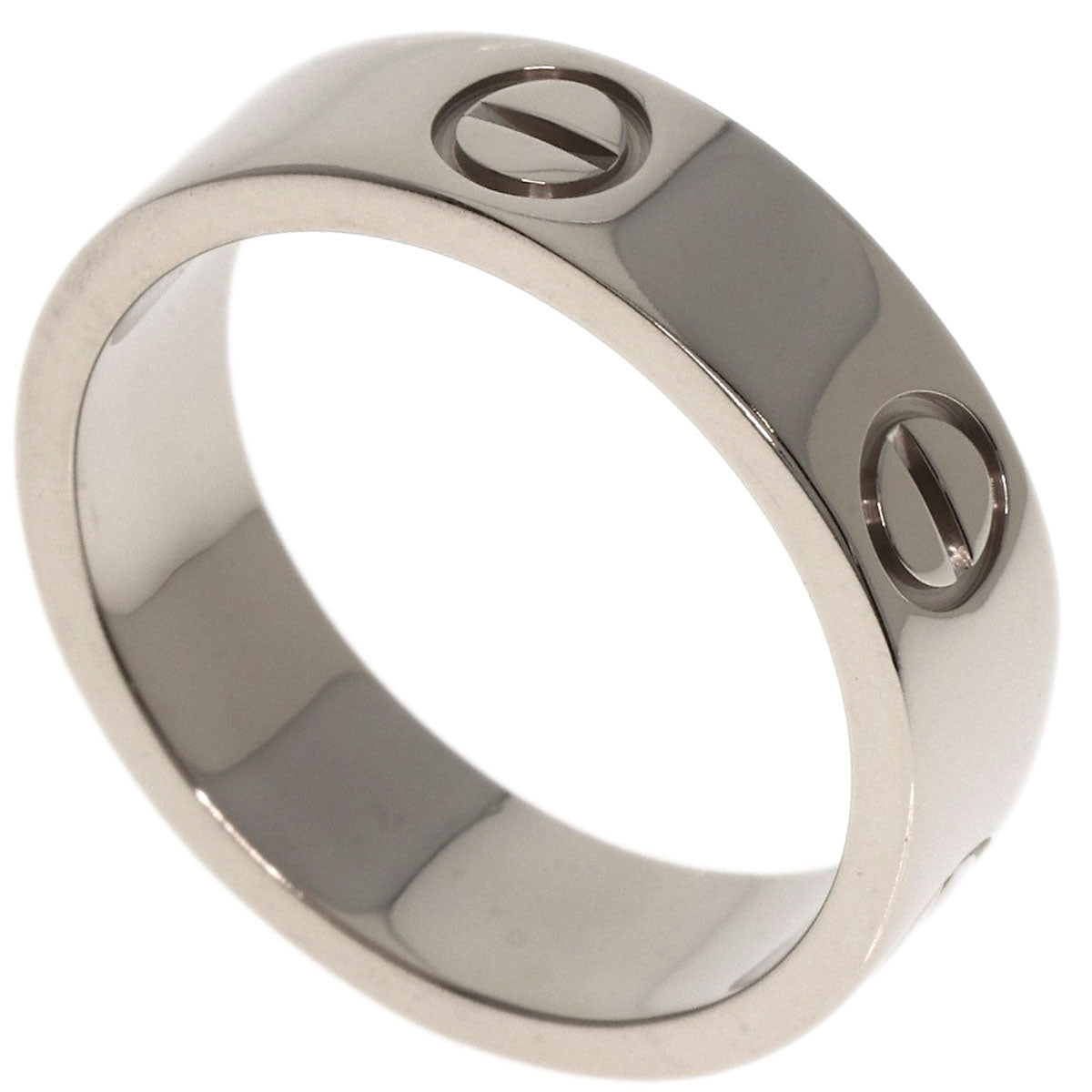CARTIER   Ring love ring #53 K18 White Gold Ladies