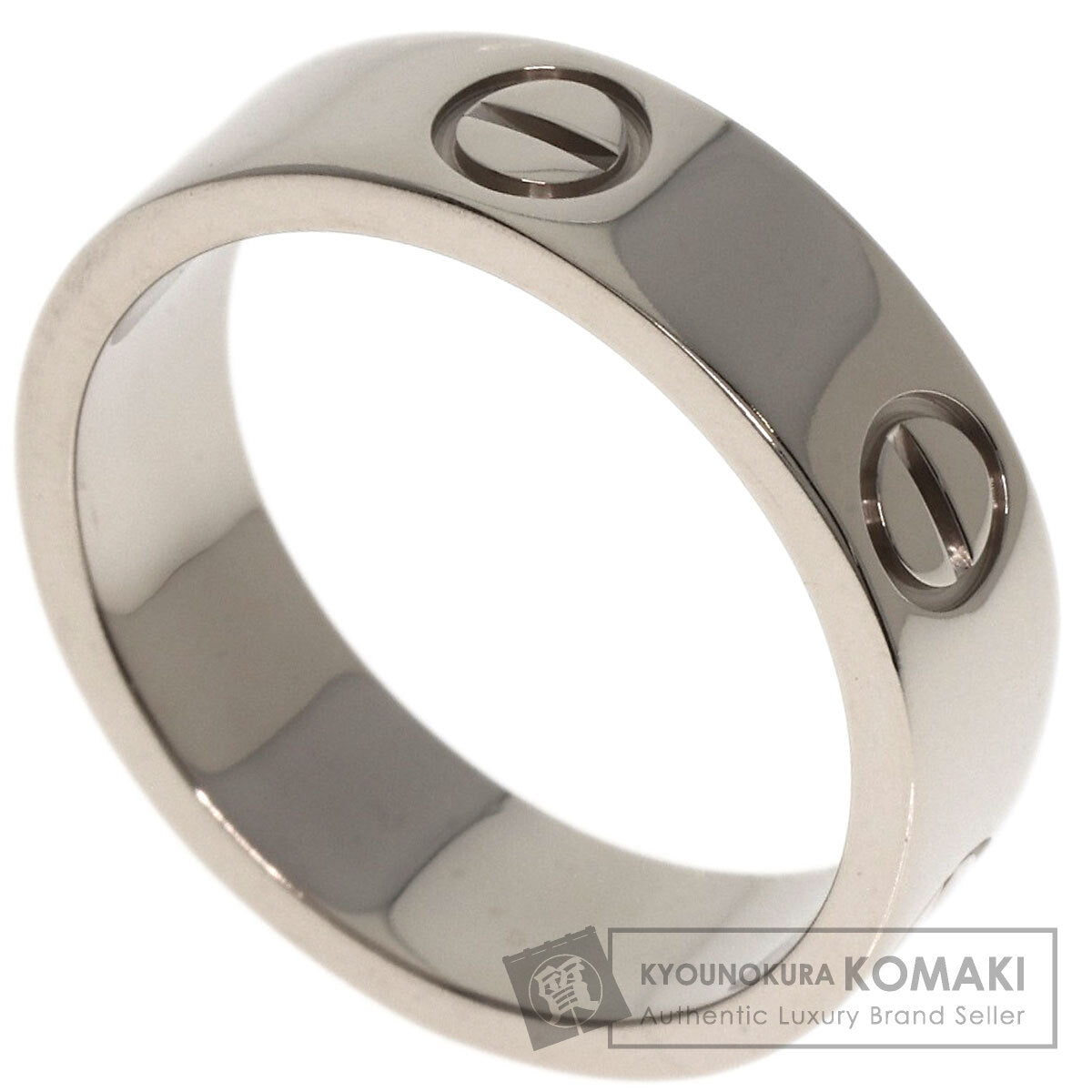CARTIER   Ring love ring #53 K18 White Gold Ladies