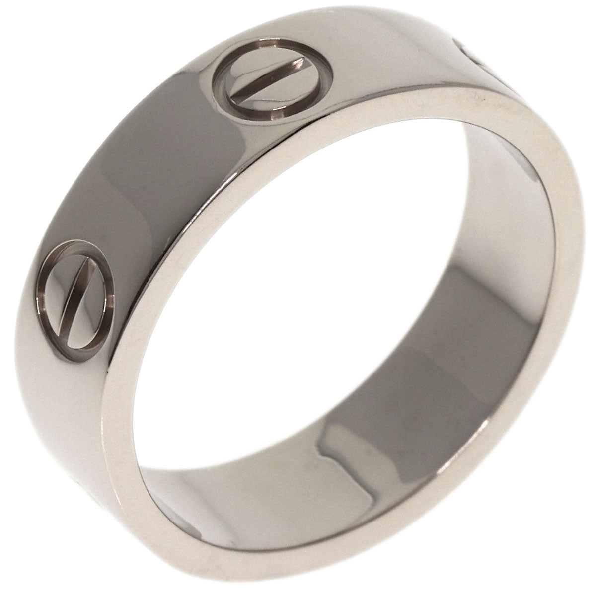 CARTIER   Ring love ring #53 K18 White Gold Ladies