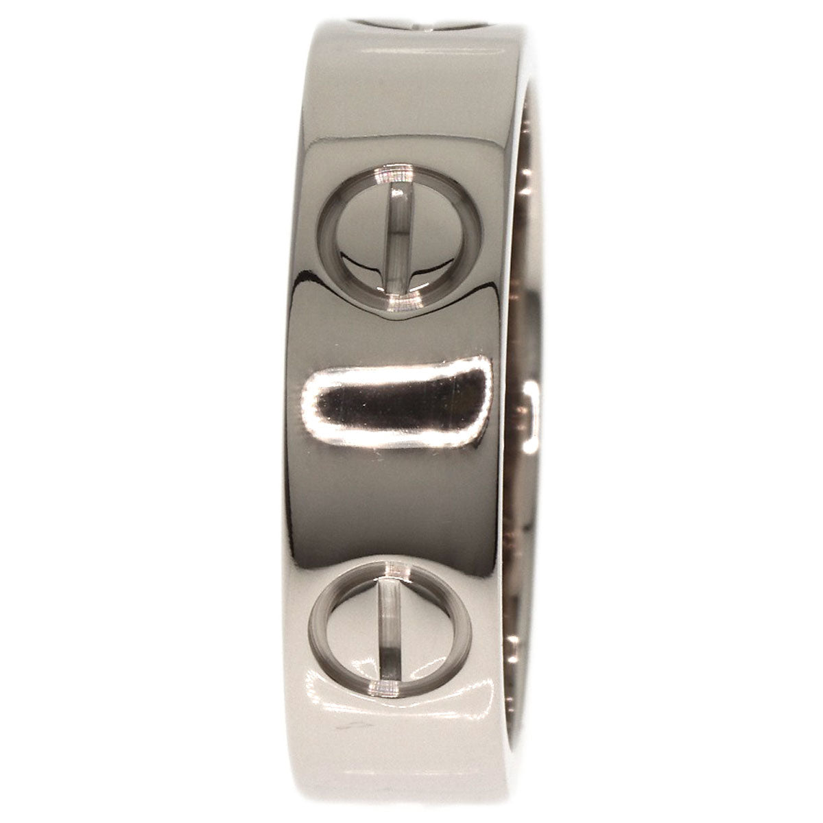 CARTIER   Ring love ring #53 K18 White Gold Ladies