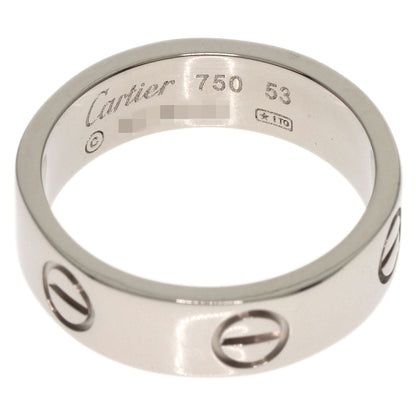 CARTIER   Ring love ring #53 K18 White Gold Ladies