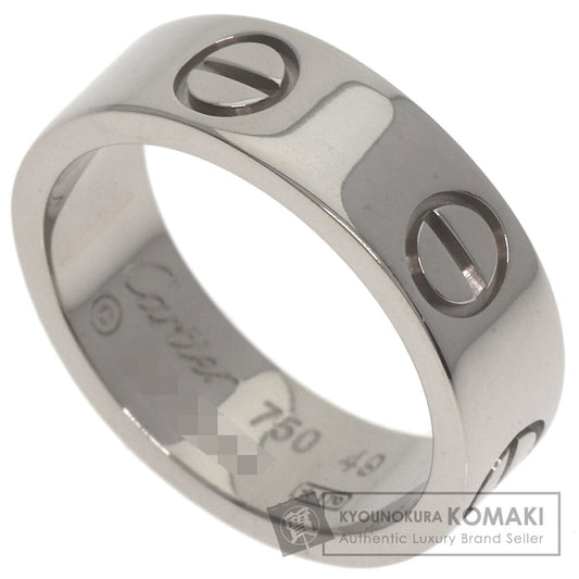 CARTIER love ring #49 Ring K18 White Gold Ladies [Used]