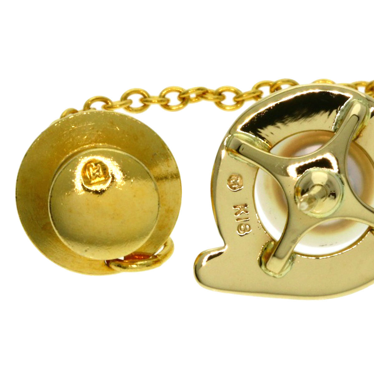 MIKIMOTO   Brooch Pearl Pearl K18 Yellow Gold Ladies