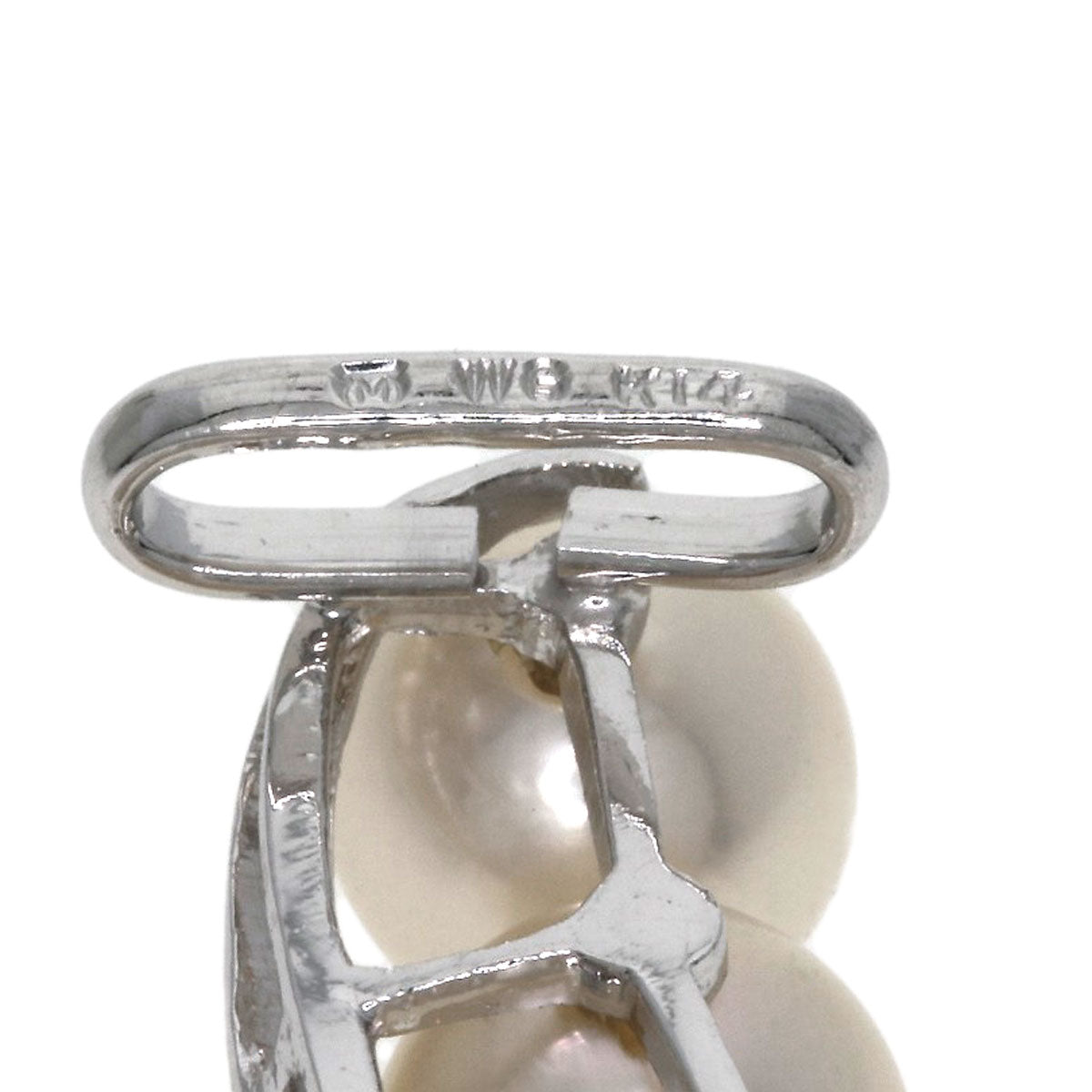 MIKIMOTO   Pearl Pearl Obi closure  K14 White Gold Ladies [Used]