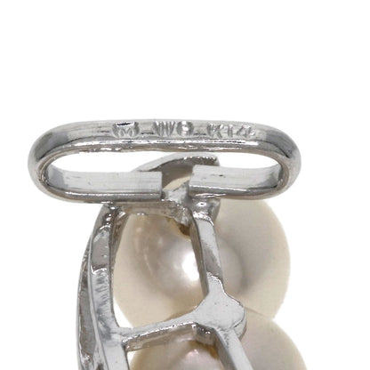 MIKIMOTO   Pearl Pearl Obi closure  K14 White Gold Ladies [Used]