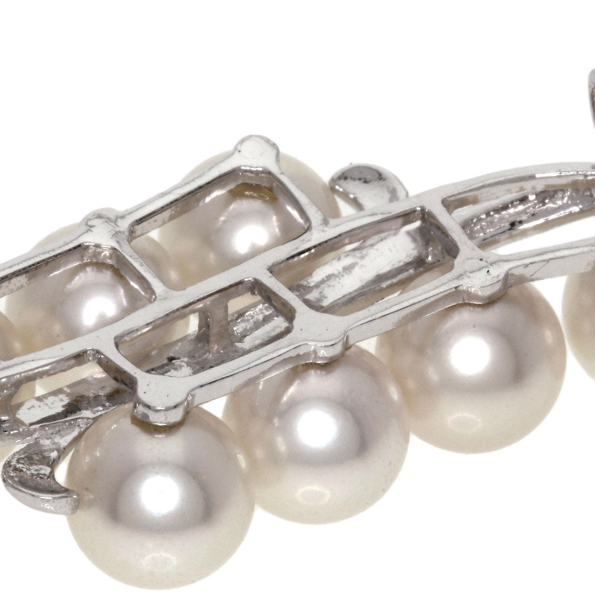 MIKIMOTO   Pearl Pearl Obi closure  K14 White Gold Ladies [Used]