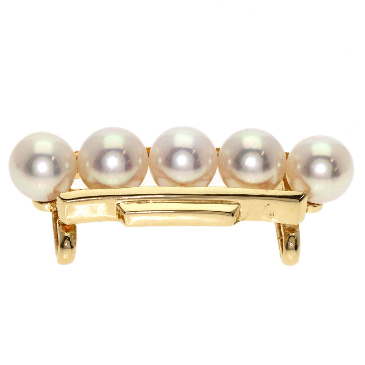 MIKIMOTO   Pearl Pearl Obi closure  K14 Yellow Gold Ladies [Used]