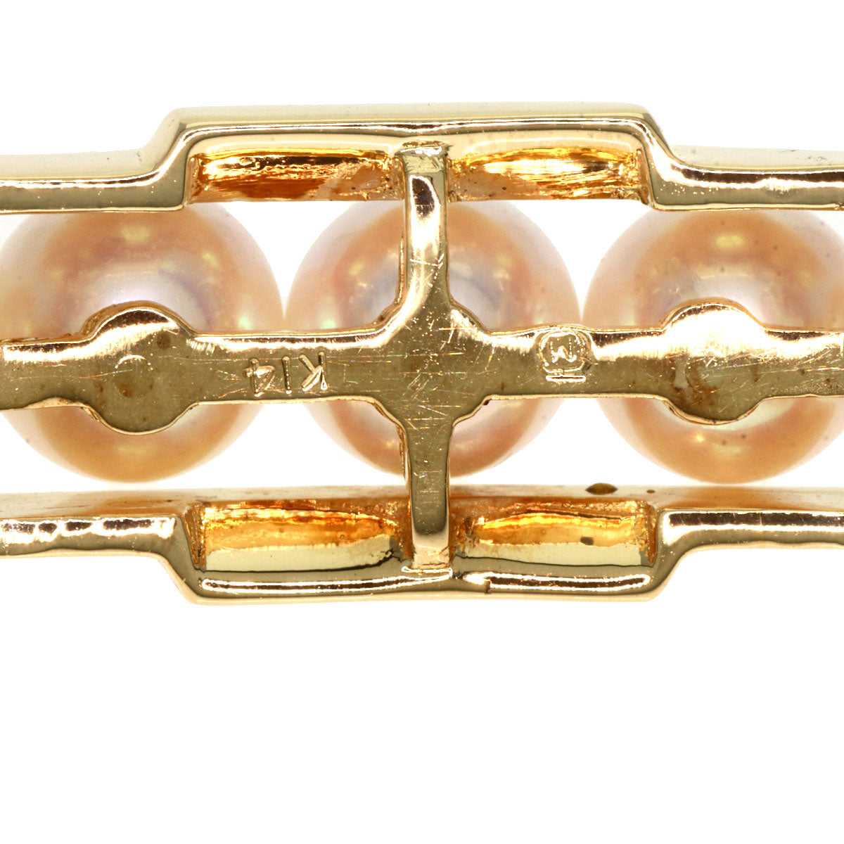 MIKIMOTO   Pearl Pearl Obi closure  K14 Yellow Gold Ladies [Used]