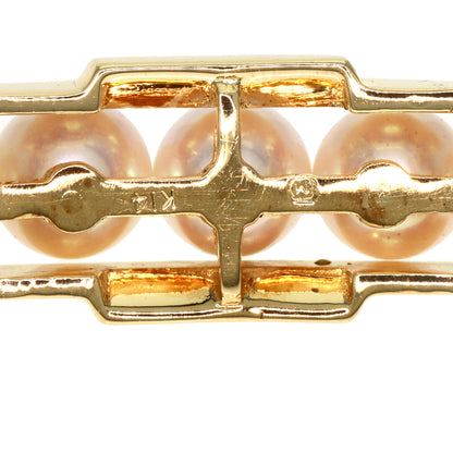 MIKIMOTO   Pearl Pearl Obi closure  K14 Yellow Gold Ladies [Used]