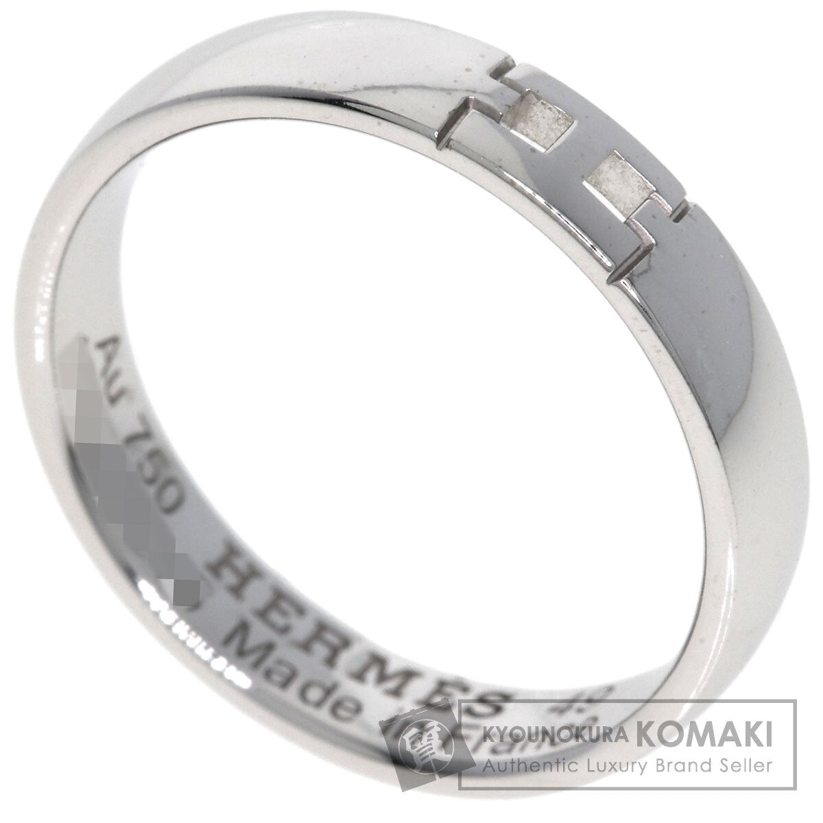 HERMES Ever Hercules #49 Ring K18 White Gold Ladies [Used]