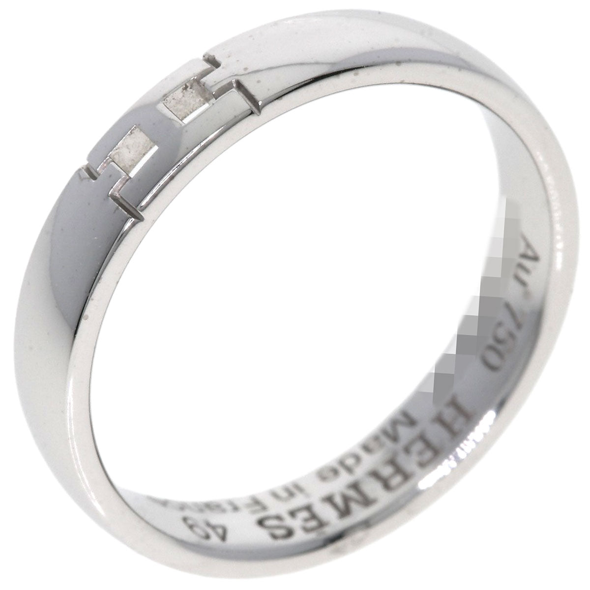 HERMES Ever Hercules #49 Ring K18 White Gold Ladies [Used]