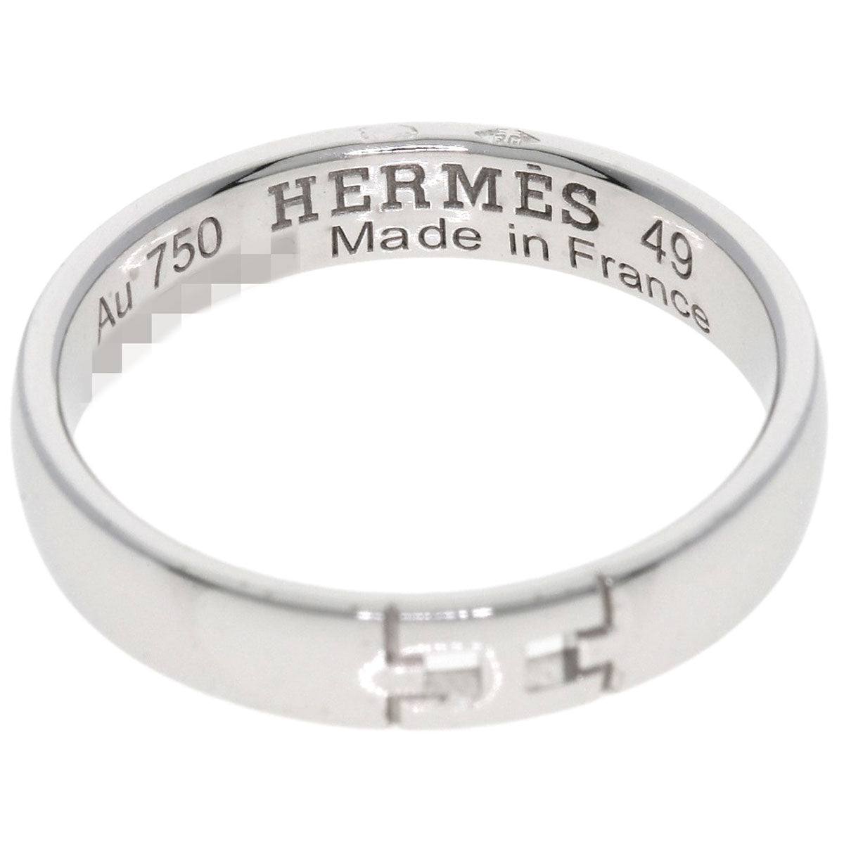 HERMES Ever Hercules #49 Ring K18 White Gold Ladies [Used]
