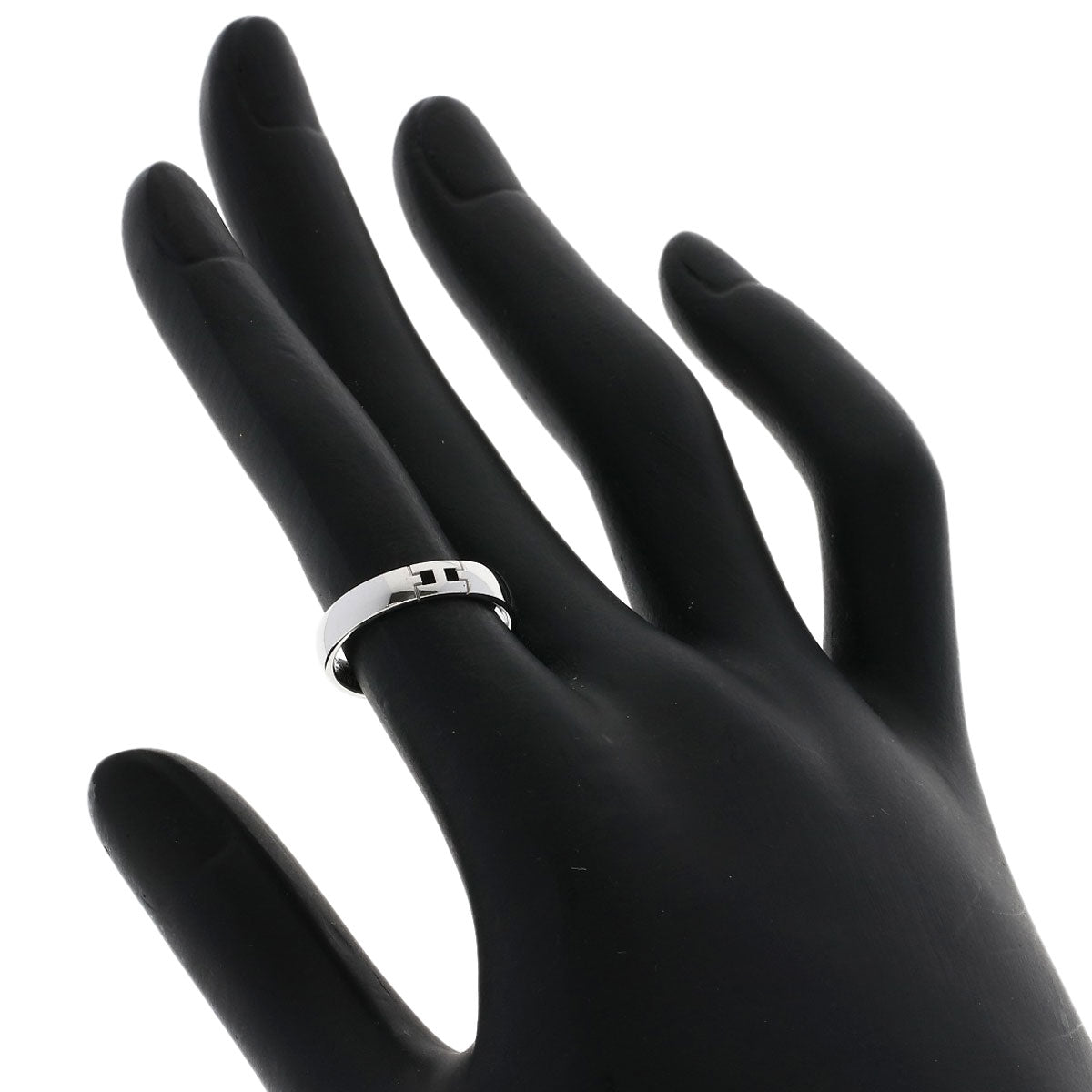 HERMES Ever Hercules #49 Ring K18 White Gold Ladies [Used]