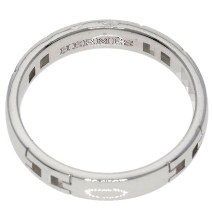 HERMES   Hercules #51 Ring  K18 White Gold Ladies [Used]