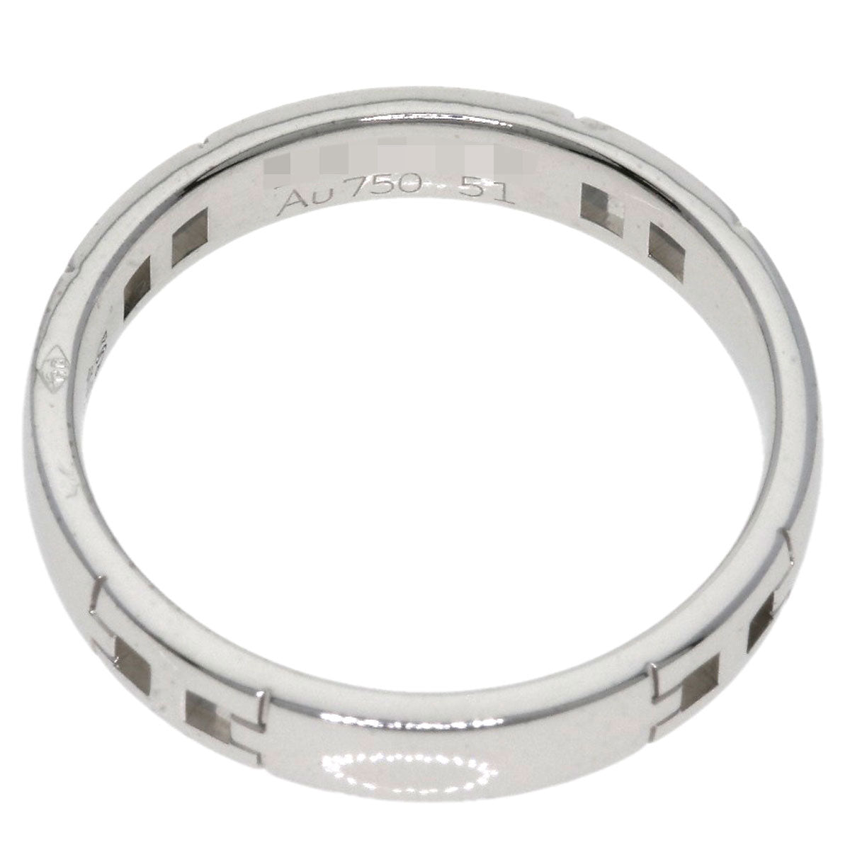 HERMES   Hercules #51 Ring  K18 White Gold Ladies [Used]