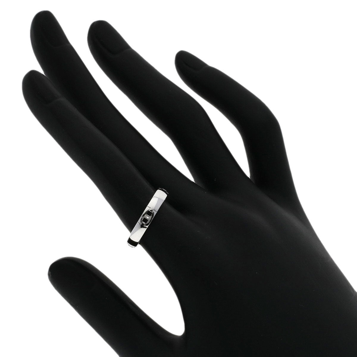 HERMES   Hercules #51 Ring  K18 White Gold Ladies [Used]