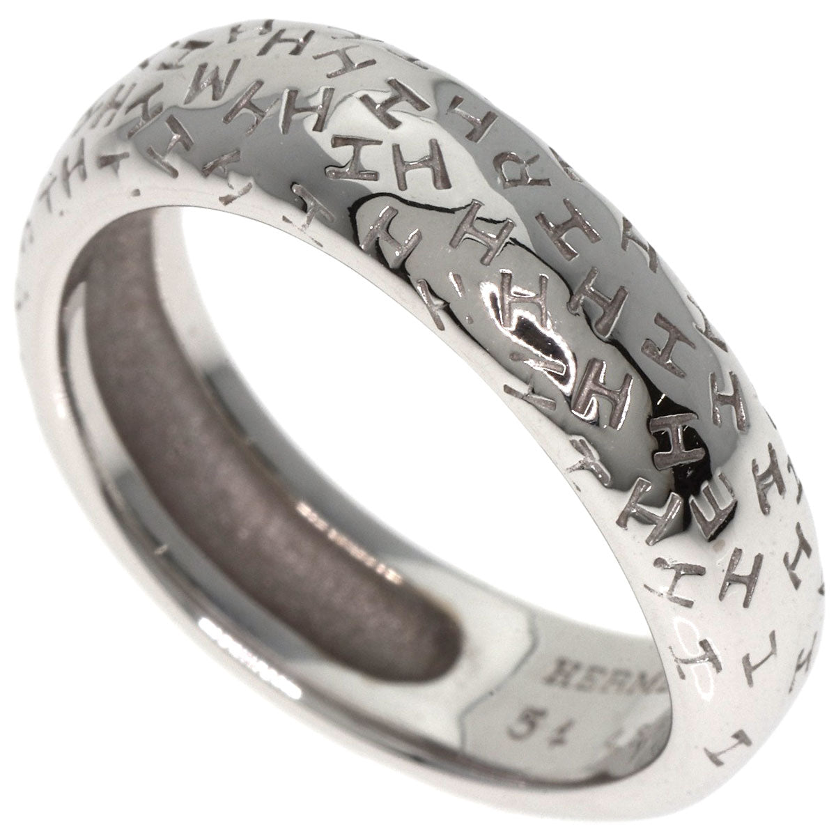 HERMES Touboo #54 Ring K18 White Gold Ladies [Used]