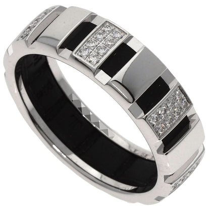 Chaumet   Ring Class One Half Diamond #65 K18 White Gold Ladies