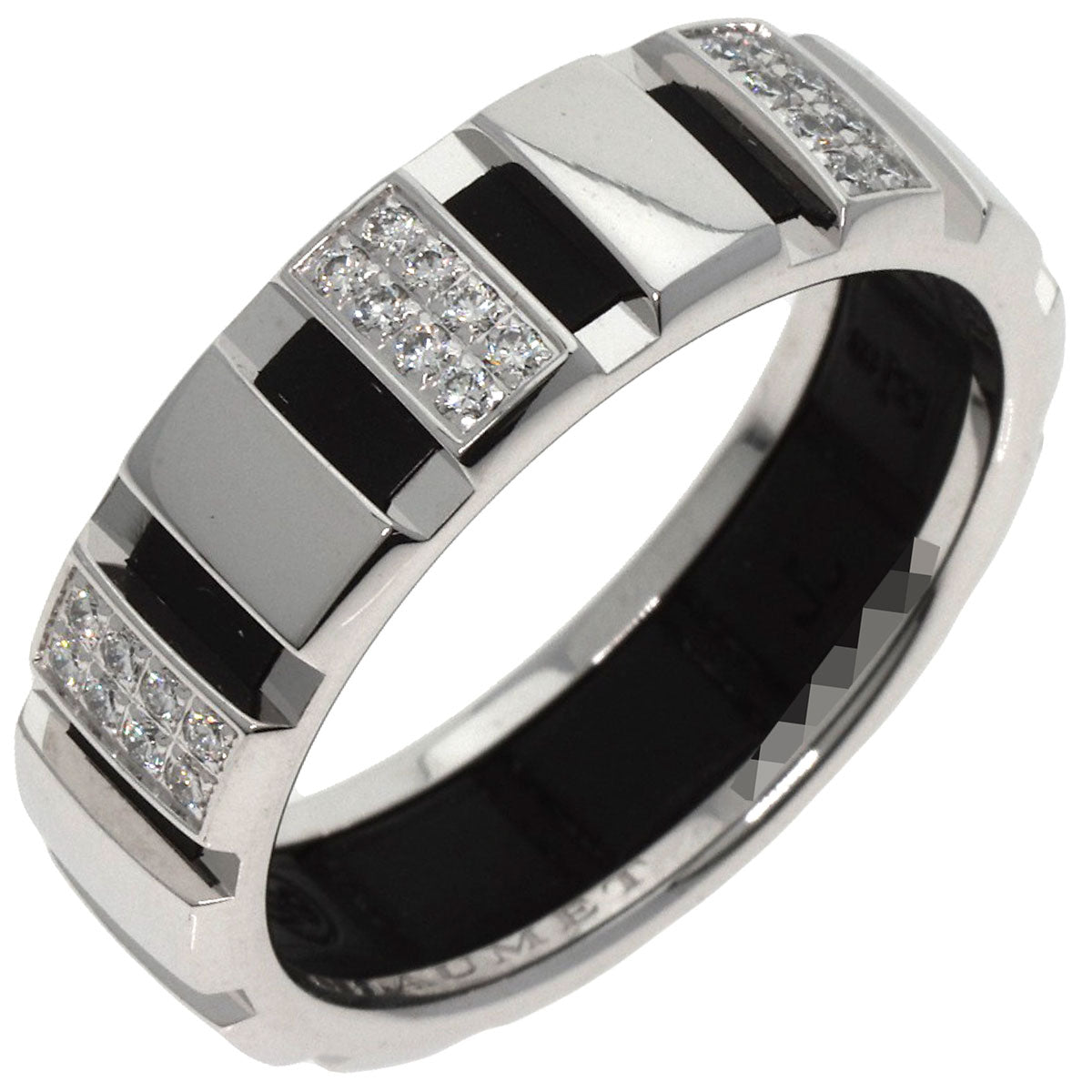 Chaumet   Ring Class One Half Diamond #65 K18 White Gold Ladies