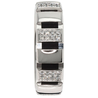 Chaumet   Ring Class One Half Diamond #65 K18 White Gold Ladies