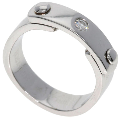 HERMES TOO YOU 1P Diamond #53 Ring K18 White Gold Ladies [Used]
