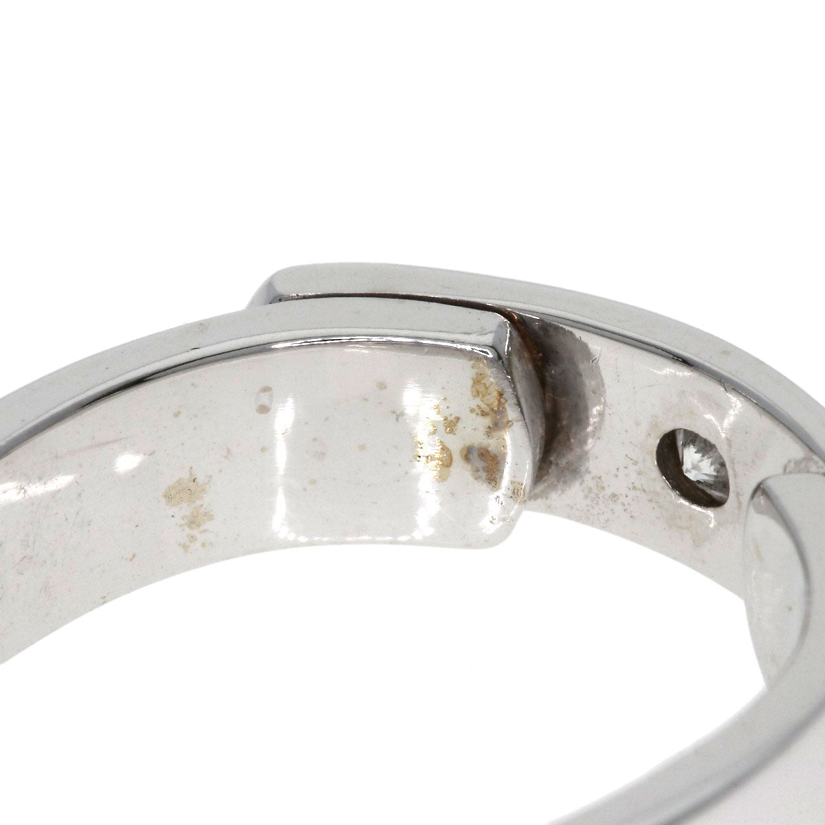 HERMES TOO YOU 1P Diamond #53 Ring K18 White Gold Ladies [Used]