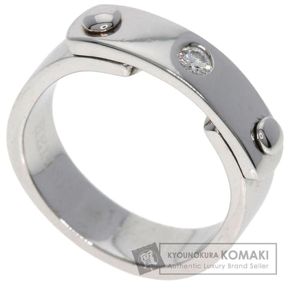 HERMES TOO YOU 1P Diamond #53 Ring K18 White Gold Ladies [Used]