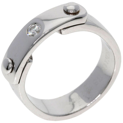 HERMES TOO YOU 1P Diamond #53 Ring K18 White Gold Ladies [Used]
