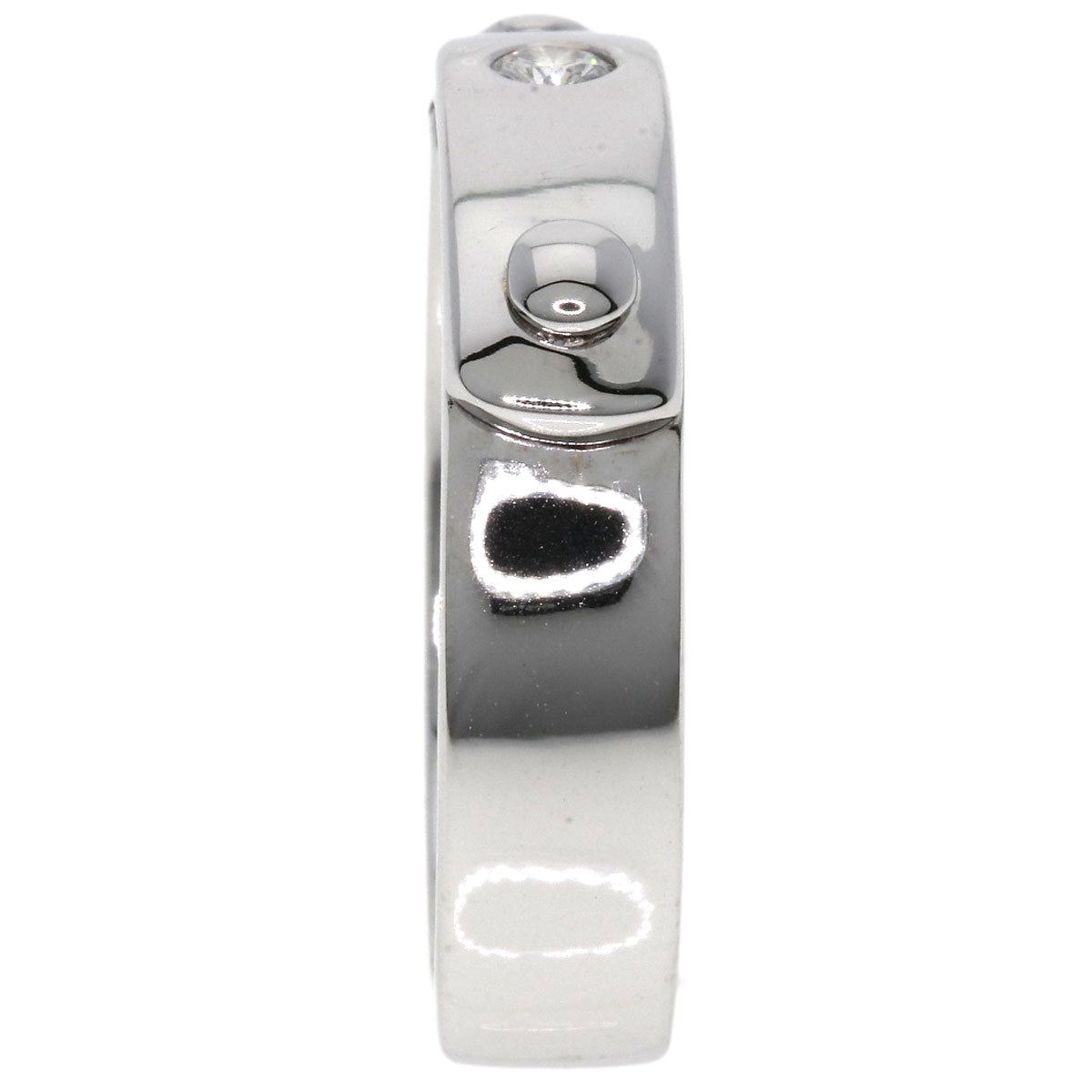 HERMES TOO YOU 1P Diamond #53 Ring K18 White Gold Ladies [Used]