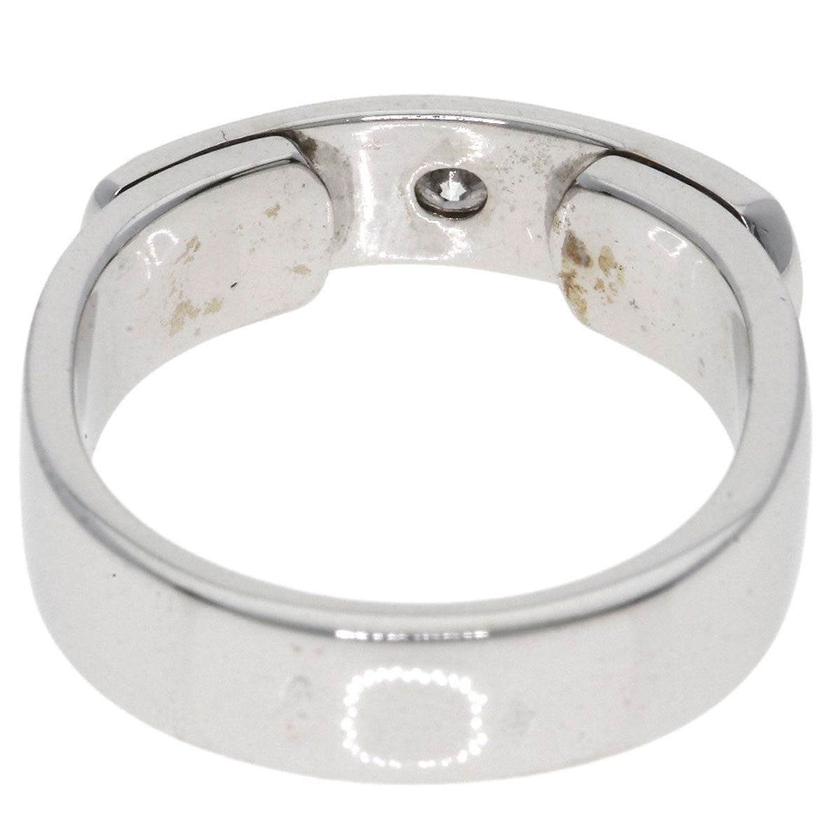 HERMES TOO YOU 1P Diamond #53 Ring K18 White Gold Ladies [Used]