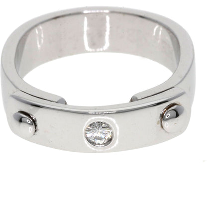 HERMES TOO YOU 1P Diamond #53 Ring K18 White Gold Ladies [Used]
