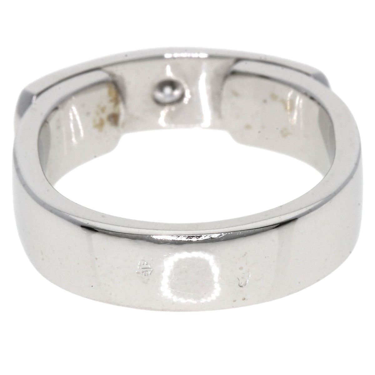 HERMES TOO YOU 1P Diamond #53 Ring K18 White Gold Ladies [Used]