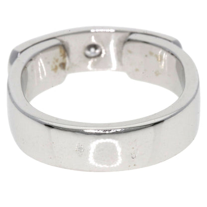 HERMES TOO YOU 1P Diamond #53 Ring K18 White Gold Ladies [Used]