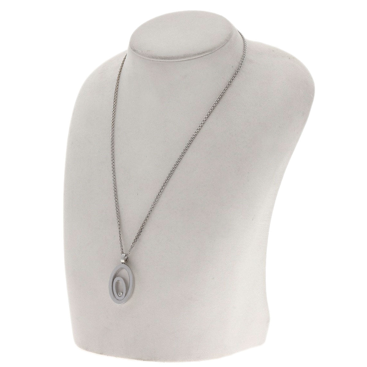 ショパール ハッピースピリット ダイヤモンド ネックレス K18ホワイトゴールド レディース 【中古】【Chopard】
