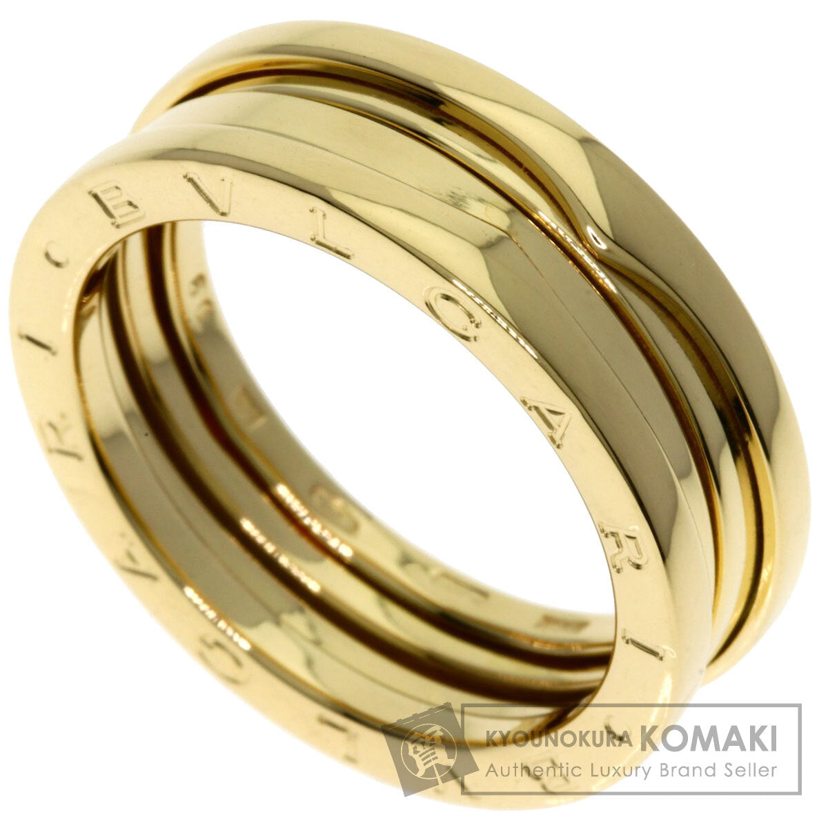 BVLGARI   Ring B.zero1 2 band #60 K18 Yellow Gold Ladies