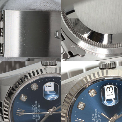 ROLEX DATEJUST 10P Diamond Watches 16234G Stainless Steel/Stainless Steel mens