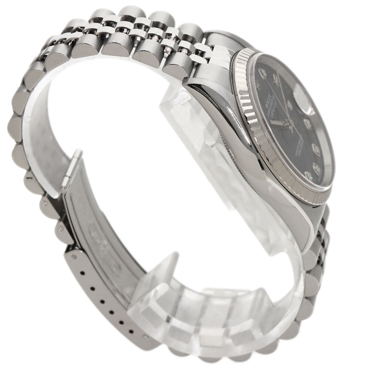 ROLEX DATEJUST 10P Diamond Watches 16234G Stainless Steel/Stainless Steel mens