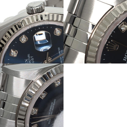 ROLEX DATEJUST 10P Diamond Watches 16234G Stainless Steel/Stainless Steel mens